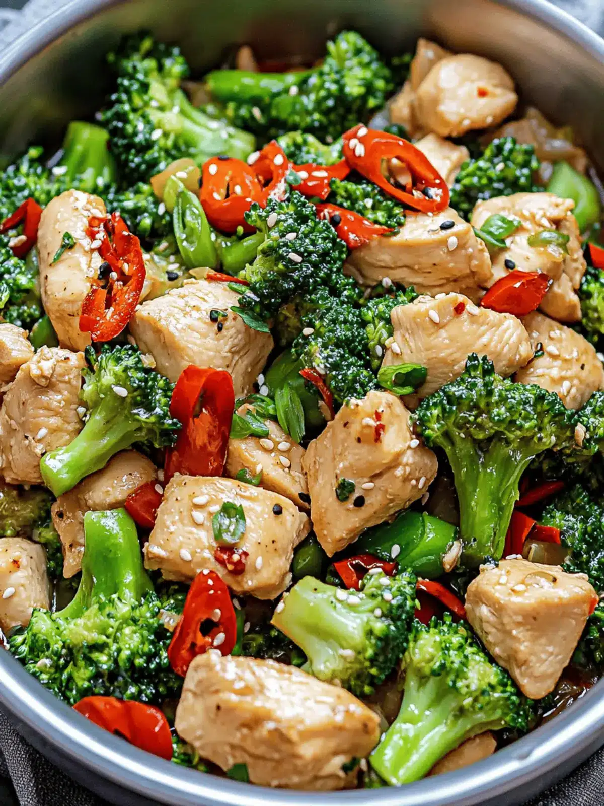 Spicy Chicken + Broccoli Stir-Fry