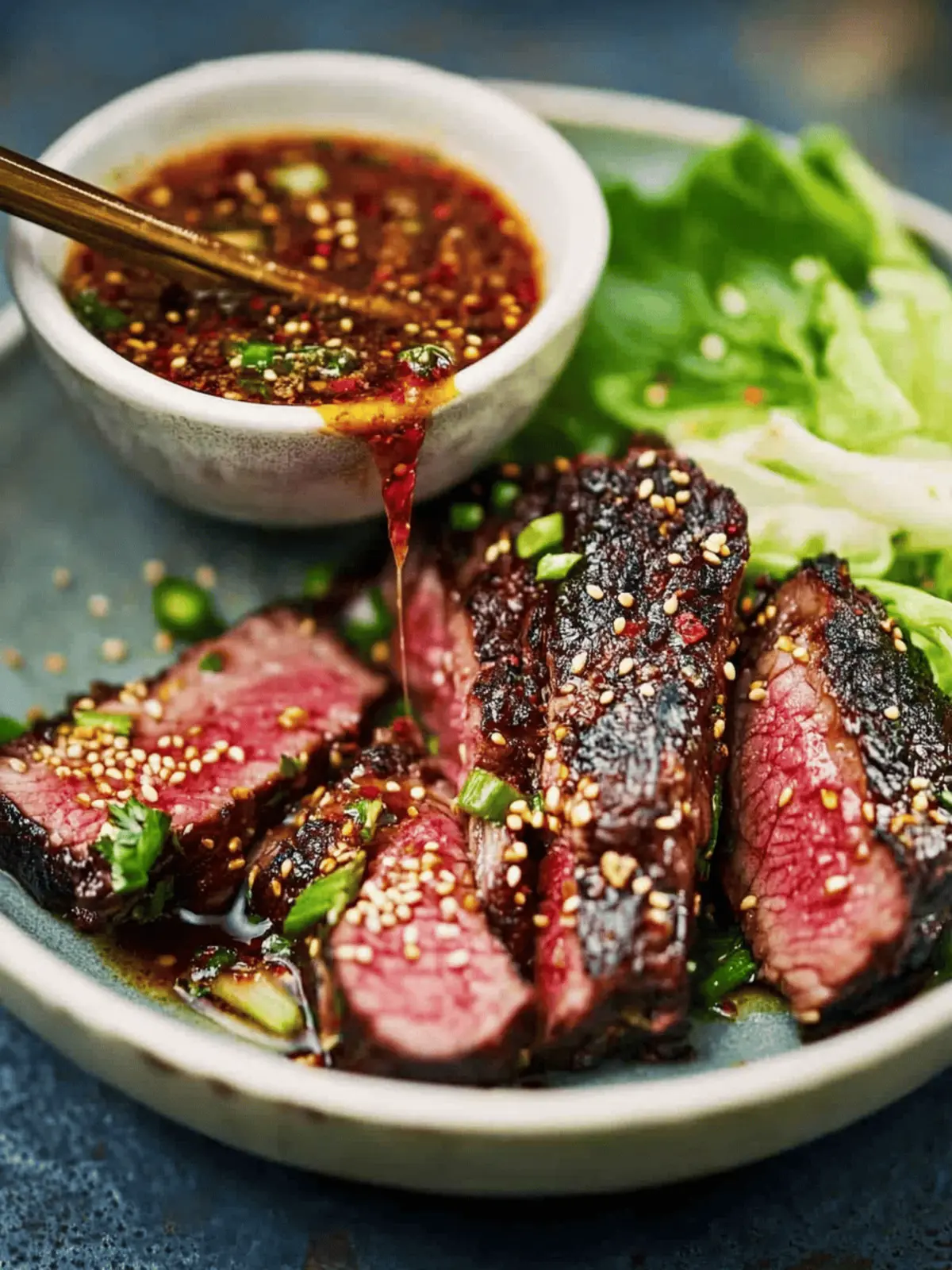 Crying Tiger Beef with Nam Jim Jaew Sauce