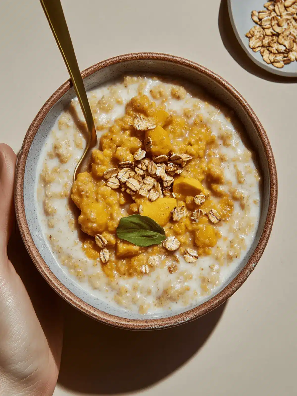 Multigrain Pumpkin Porridge with Tahini