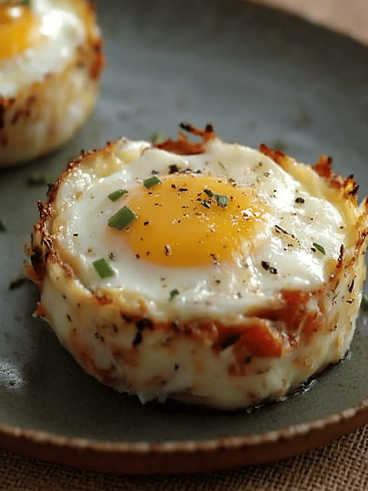 Baked Eggs Napoleon