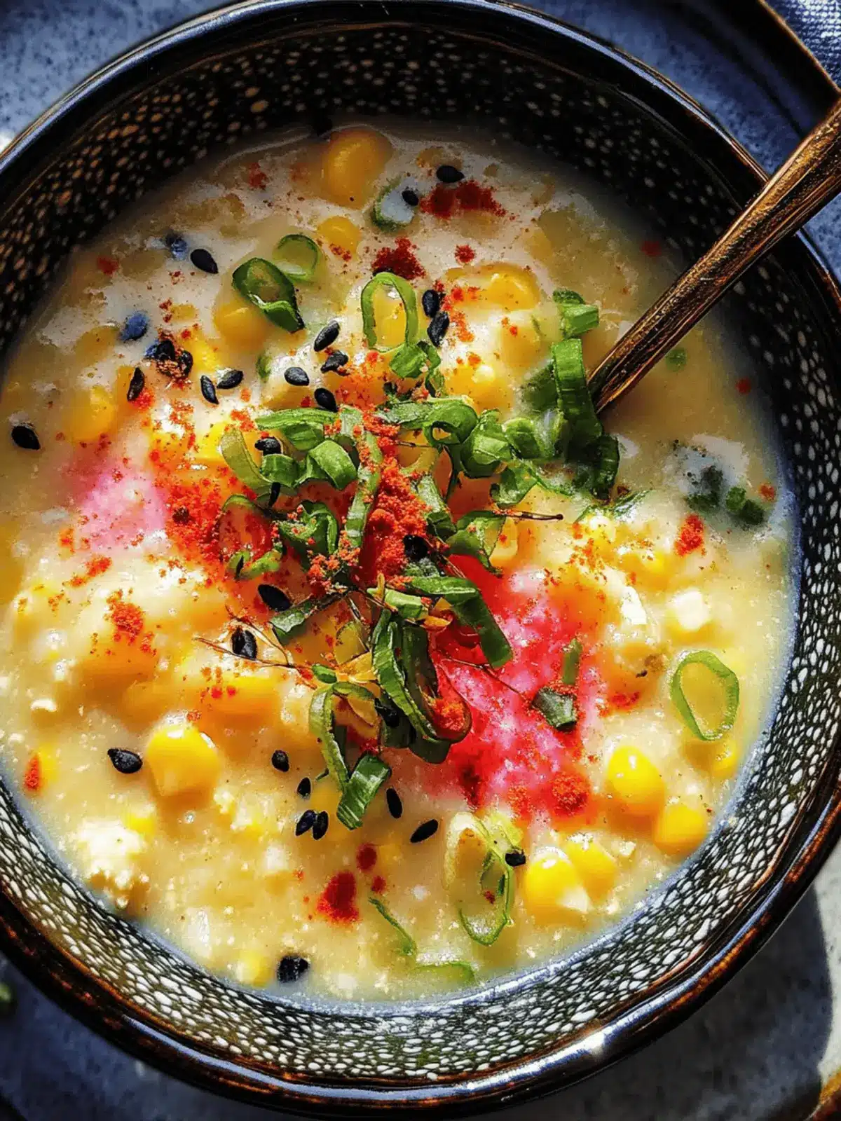 Spicy Miso Corn Chowder with Abokichi