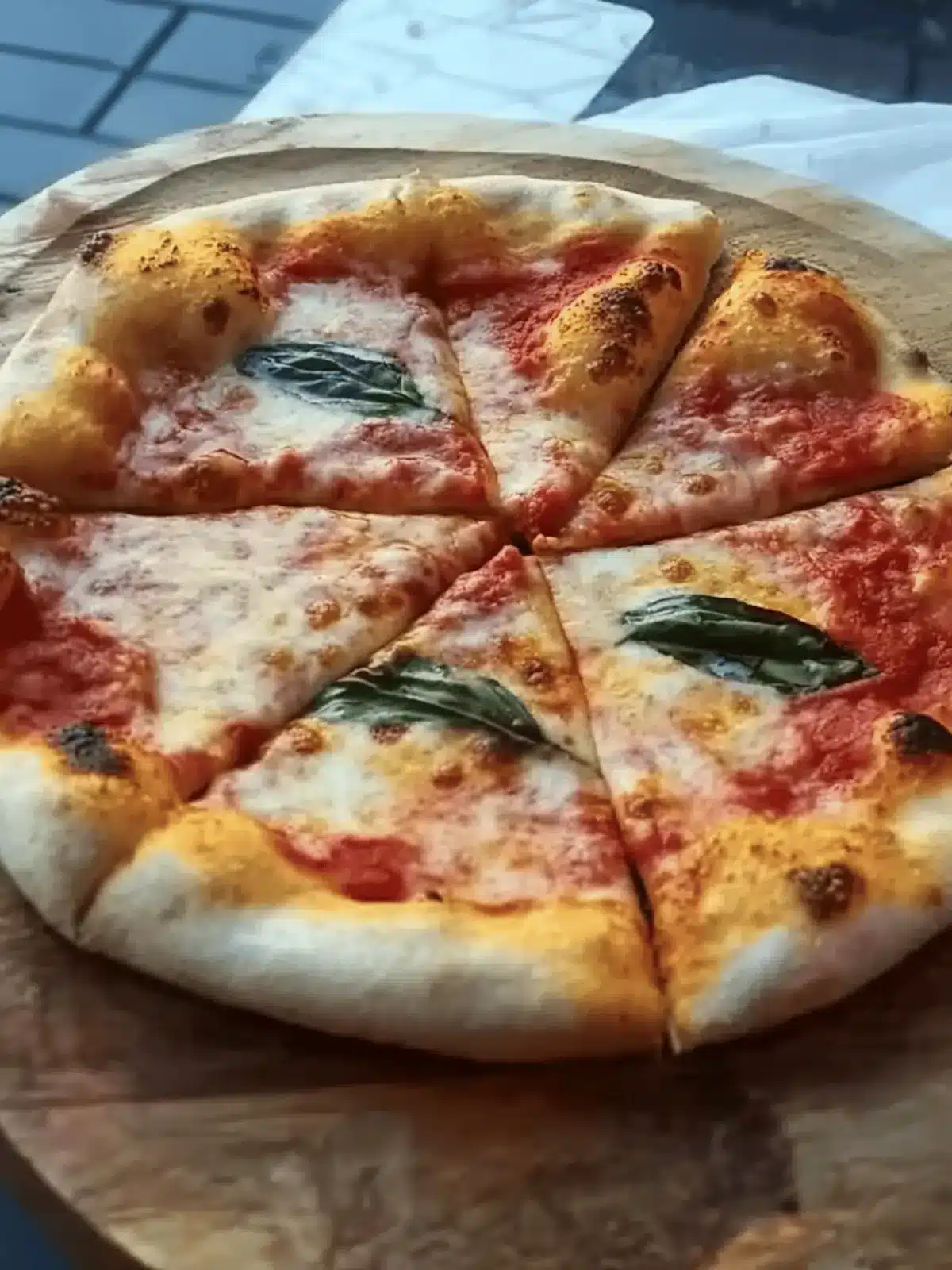 Homemade New York style pizza