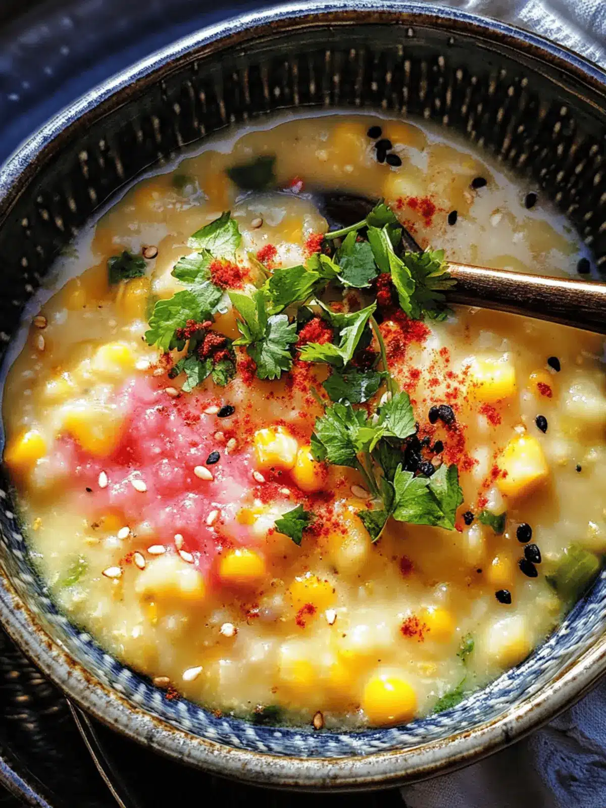 Spicy Miso Corn Chowder with Abokichi