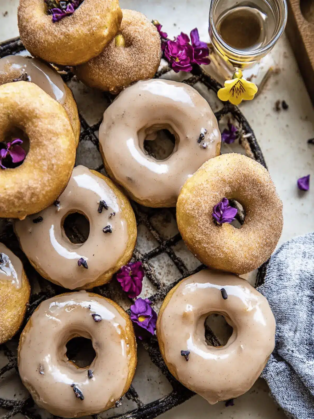 Zucchini Doughnuts with Cinnamon Maple Glaze.