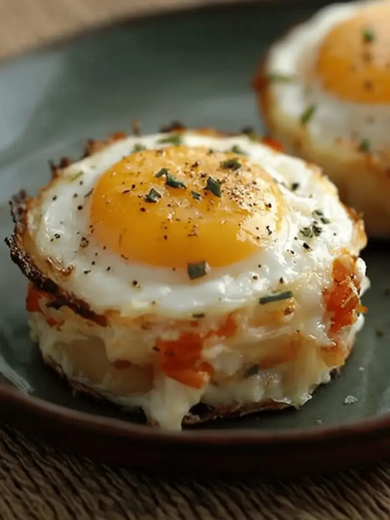 Baked Eggs Napoleon