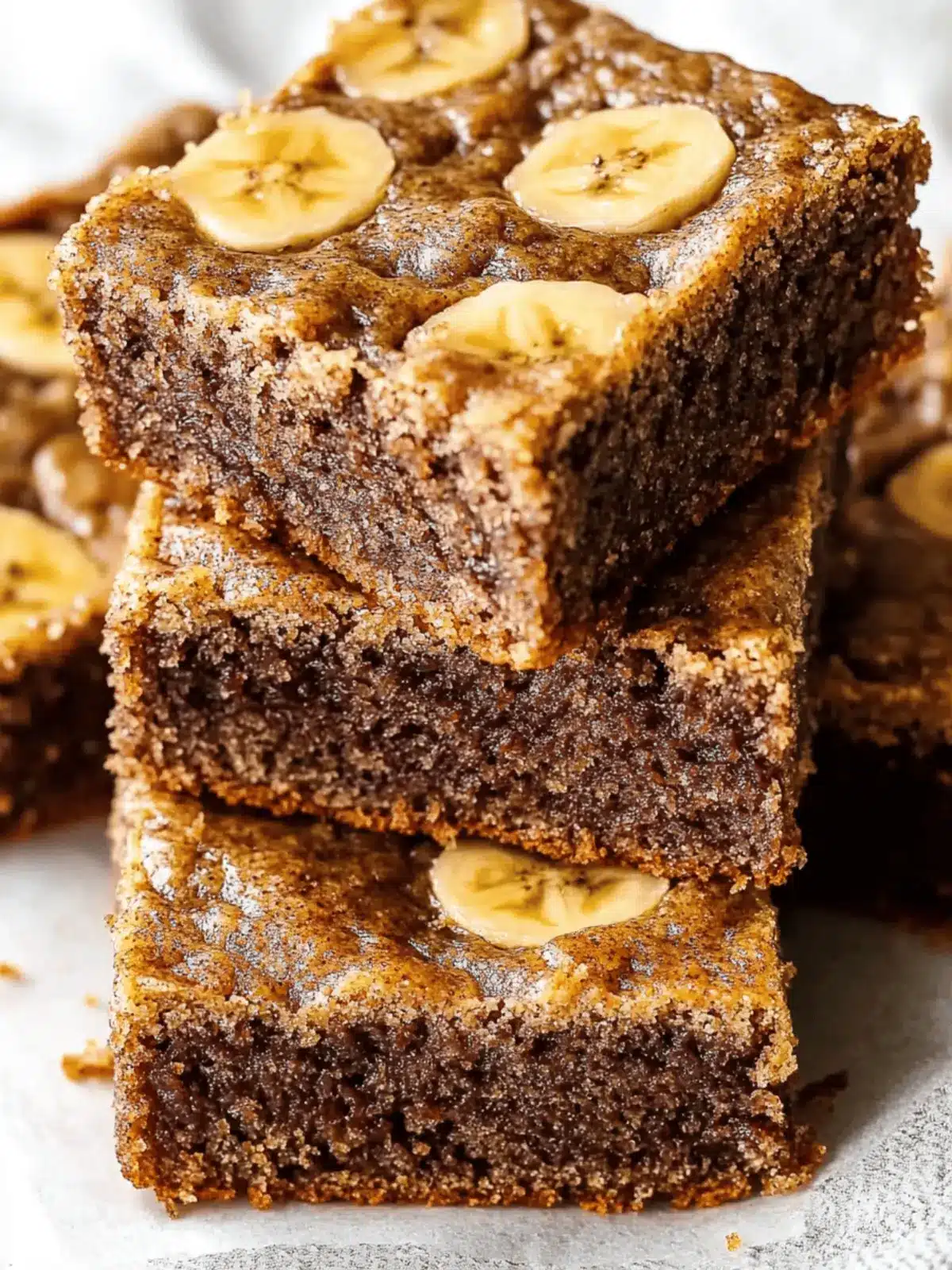 flourless banana bread bars