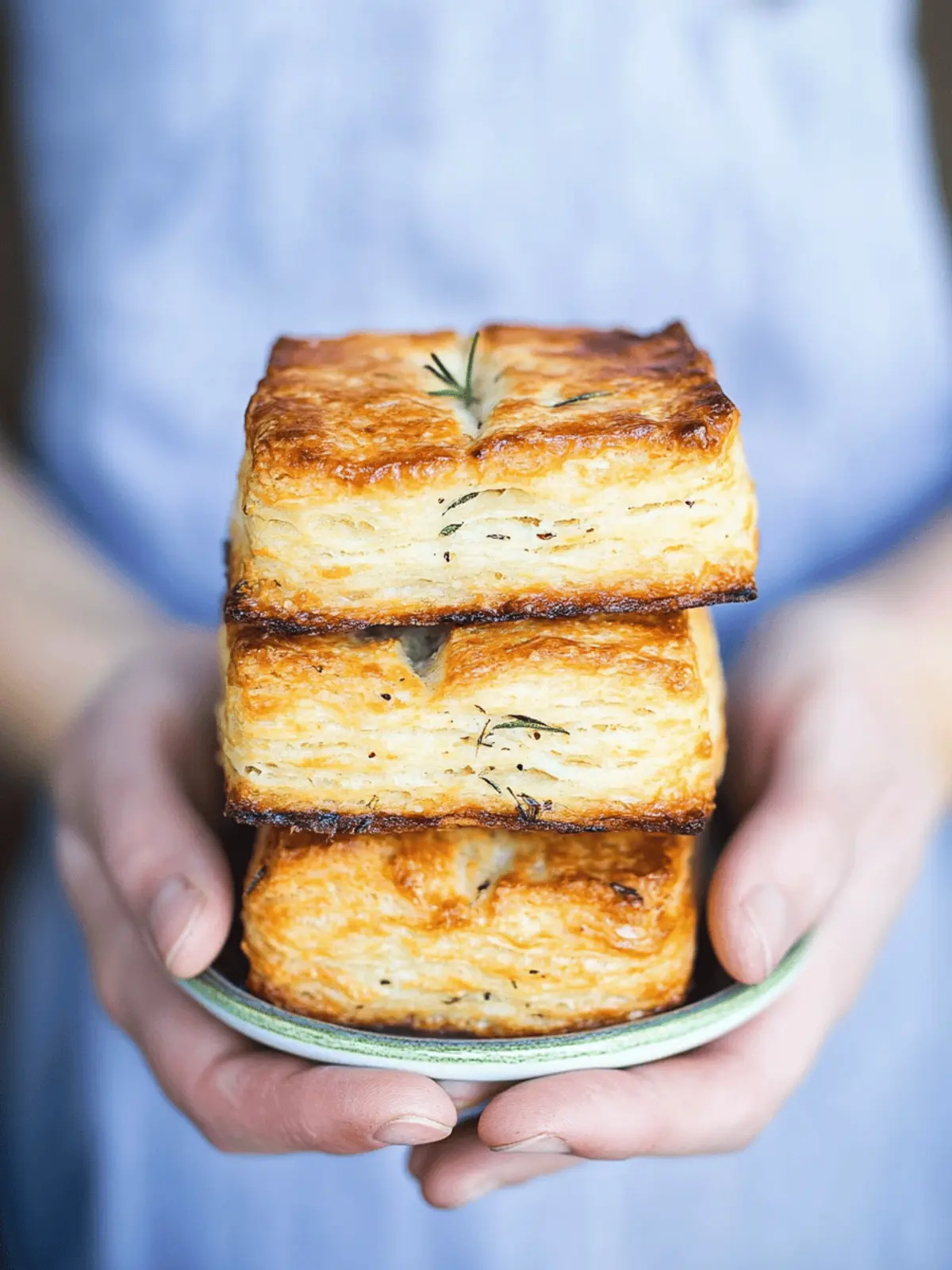 Roasted-Garlic and Rosemary Biscuits