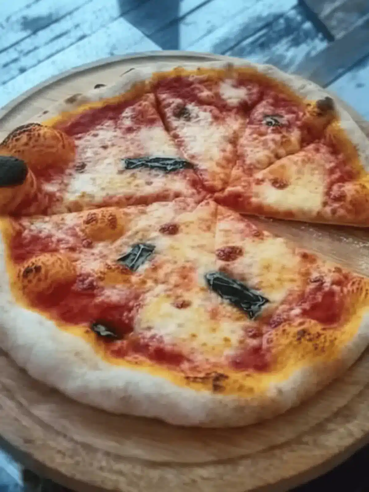 Homemade New York style pizza