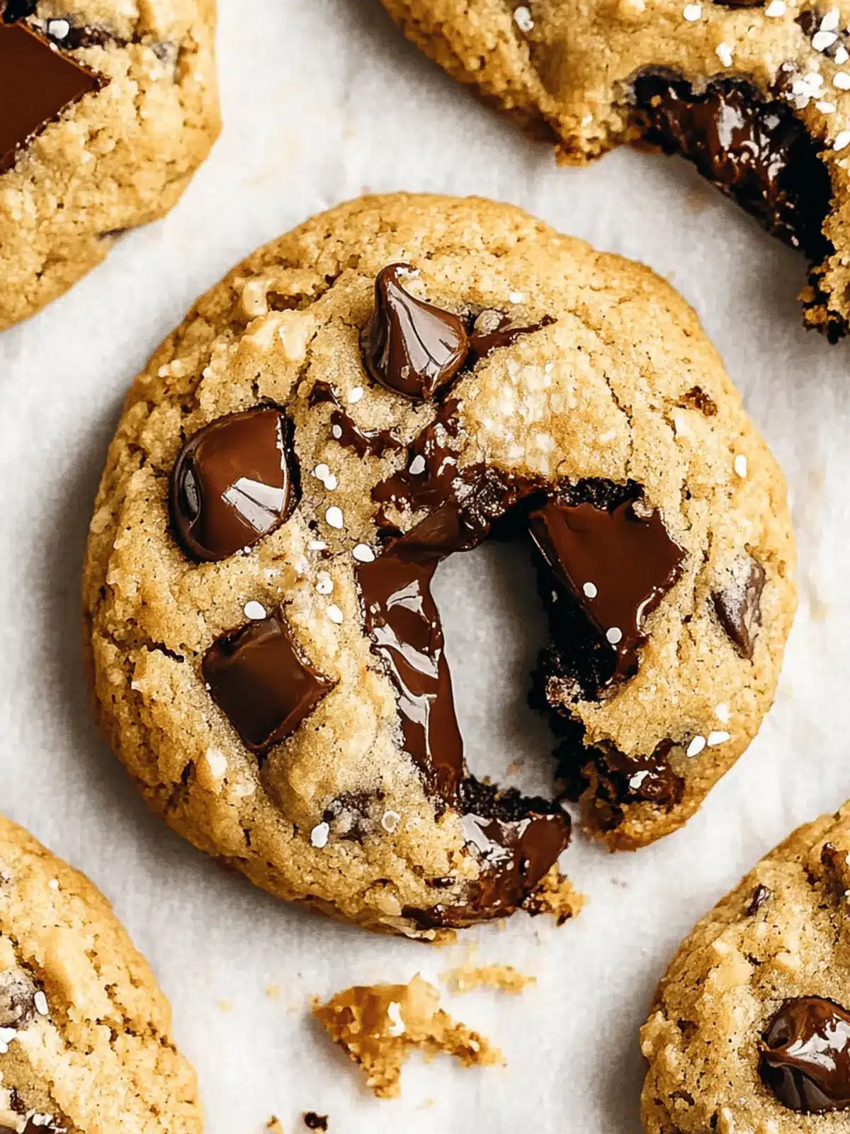 Vegan Tahini Chocolate Chip Cookies