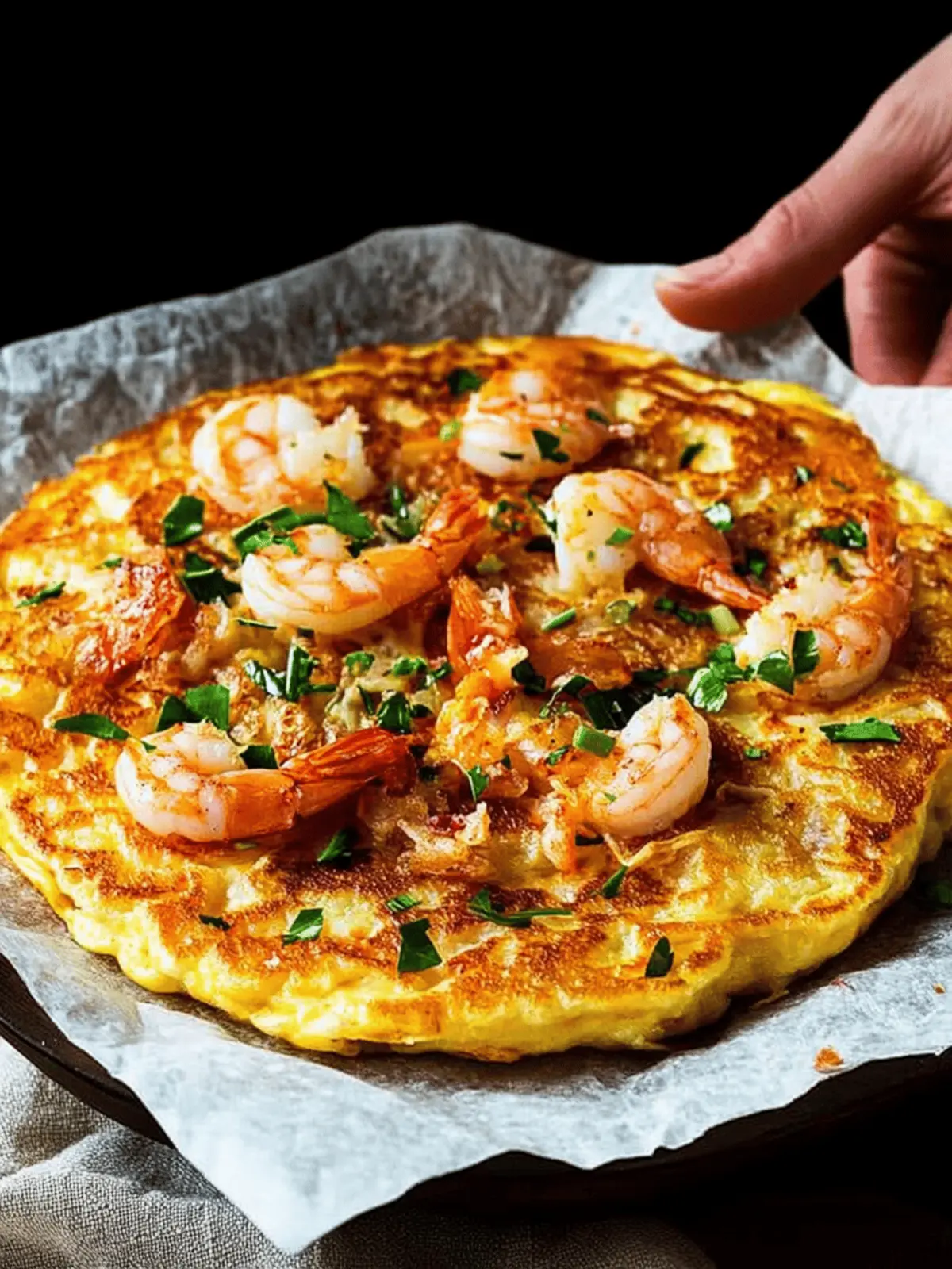 Savory Korean Shrimp Pancake