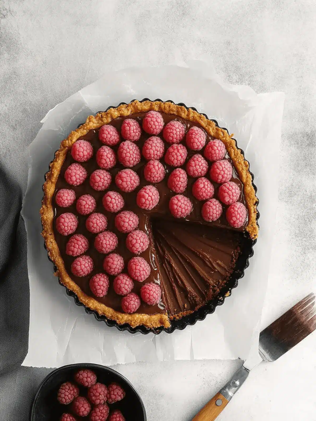 Chocolate Raspberry Tart