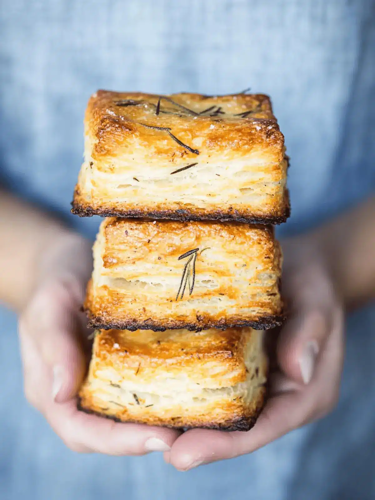 Roasted-Garlic and Rosemary Biscuits