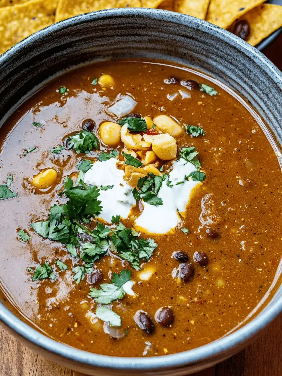 Mexican Style Black Bean Soup