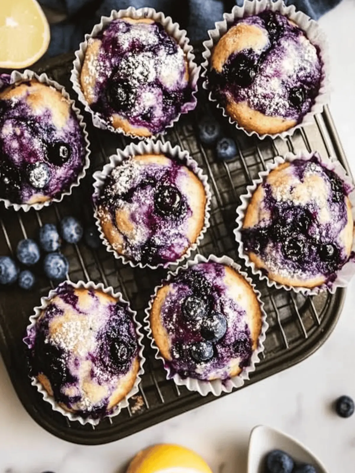 Blueberry Swirl Muffins