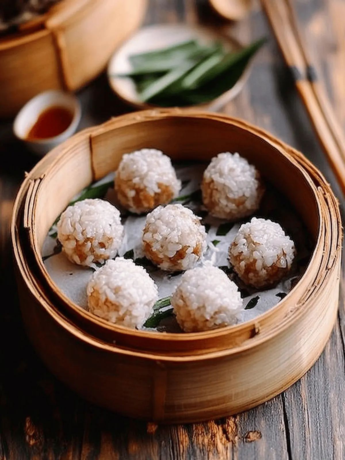 Chinese Pearl Meatballs with Sticky Rice (珍珠丸子)