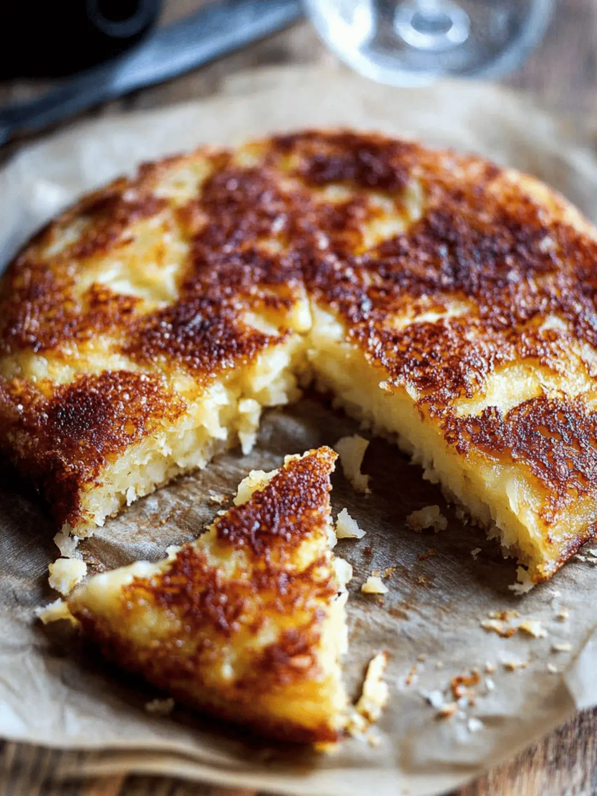 Frico (Cheesy, Potato and Onion Cake)