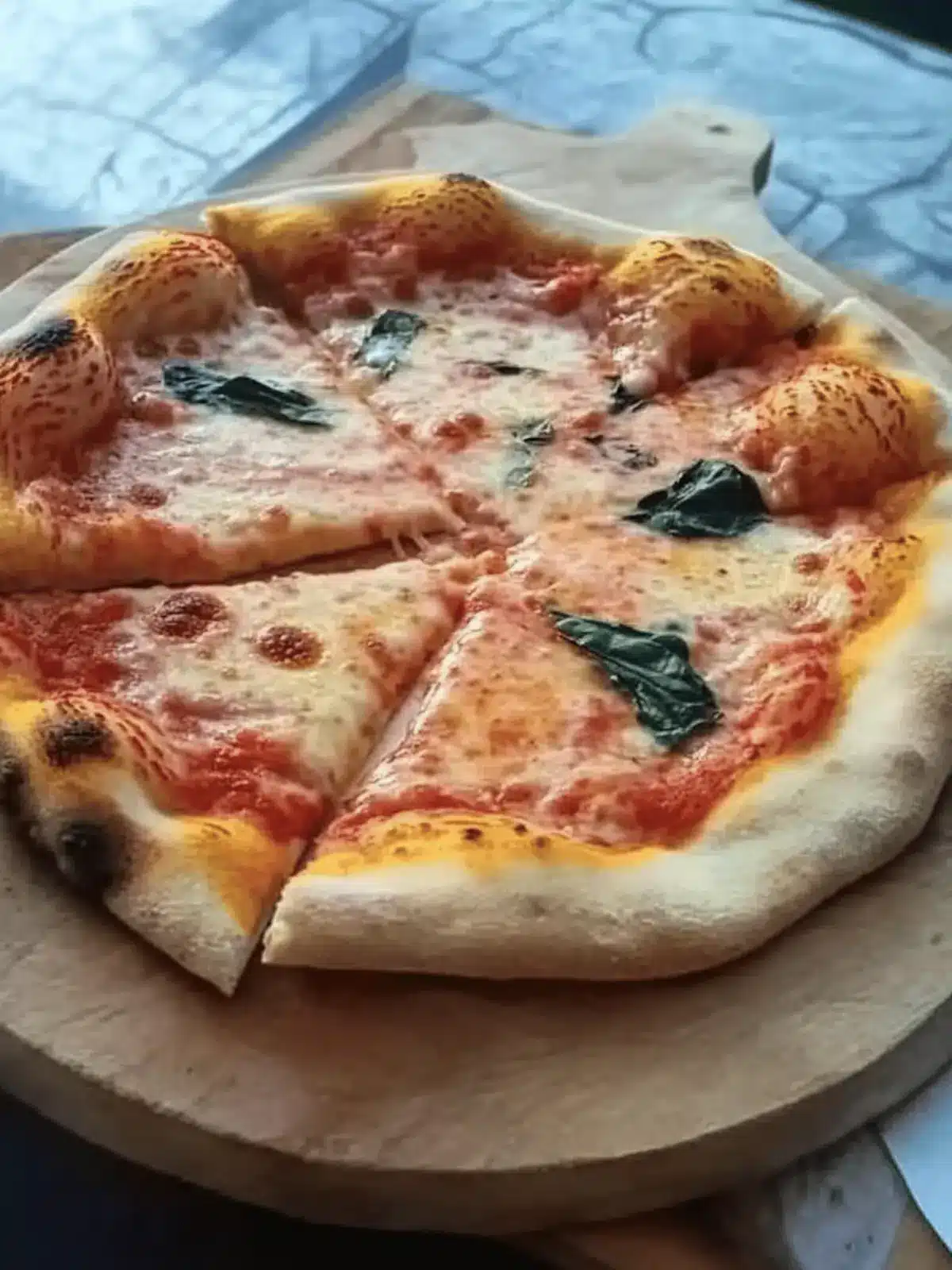 Homemade New York style pizza