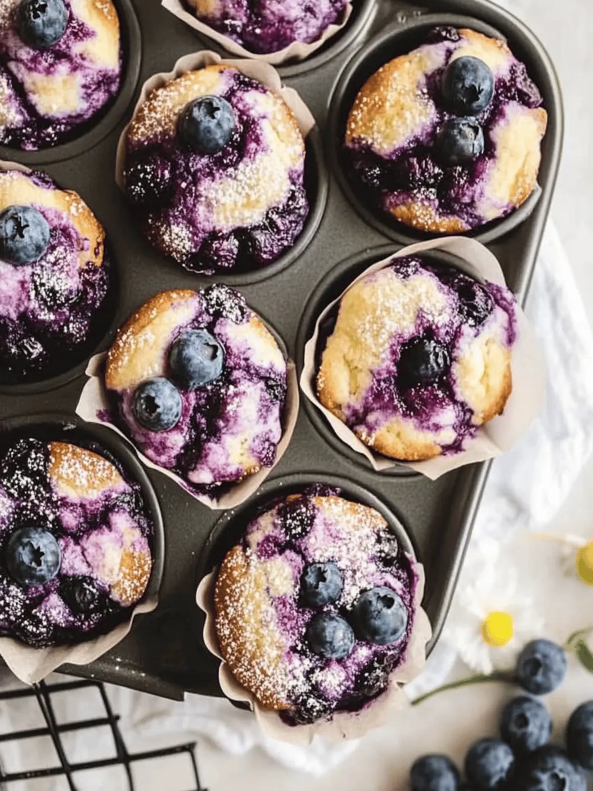Blueberry Swirl Muffins