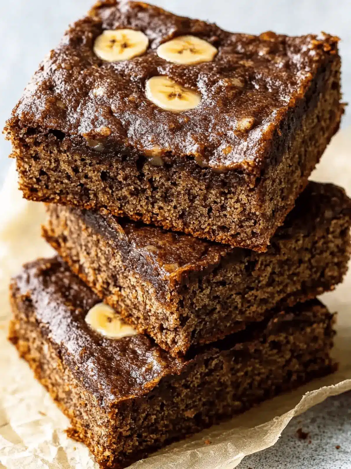 flourless banana bread bars
