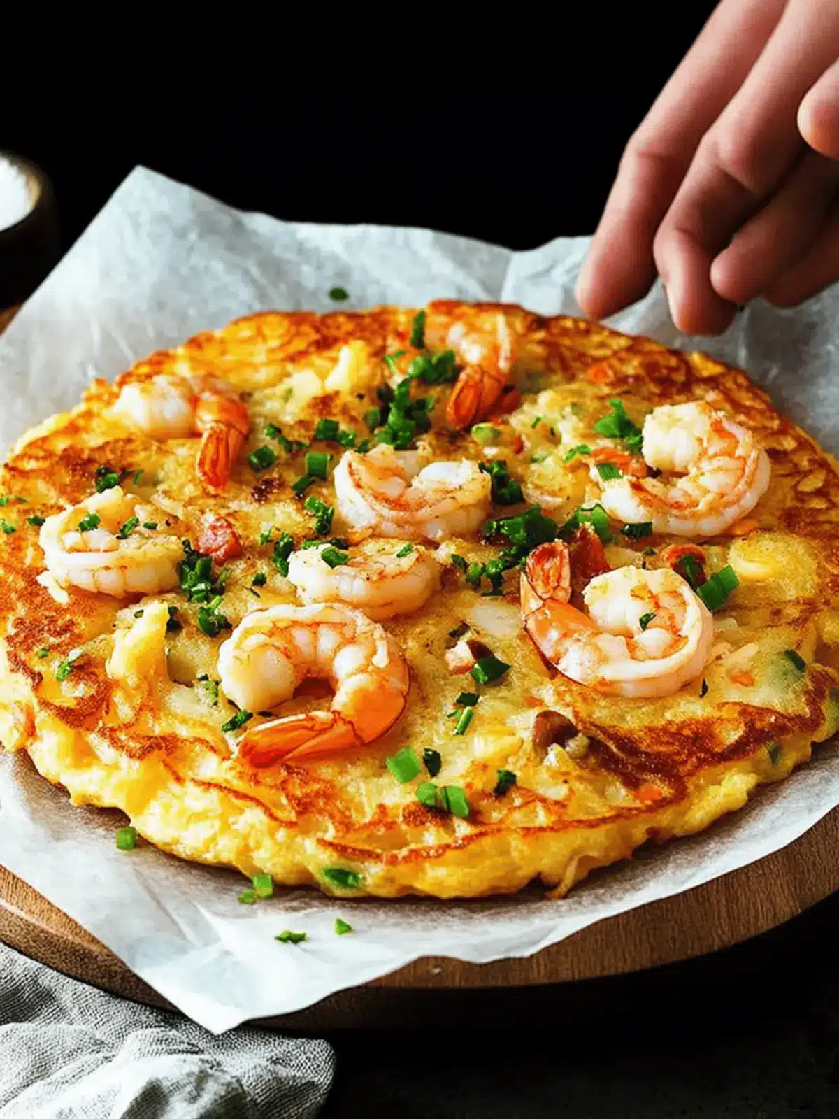 Savory Korean Shrimp Pancake