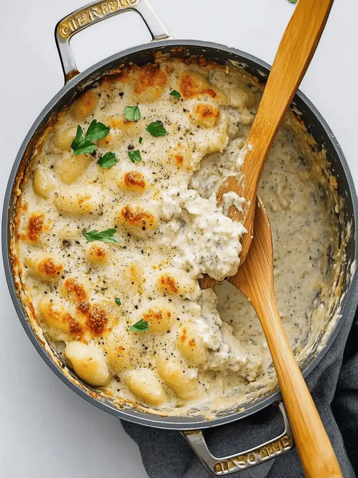Cacio e Pepe Baked Gnocchi