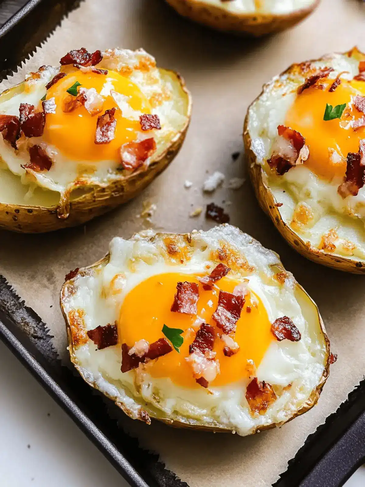 Twice Baked Loaded Breakfast Potatoes