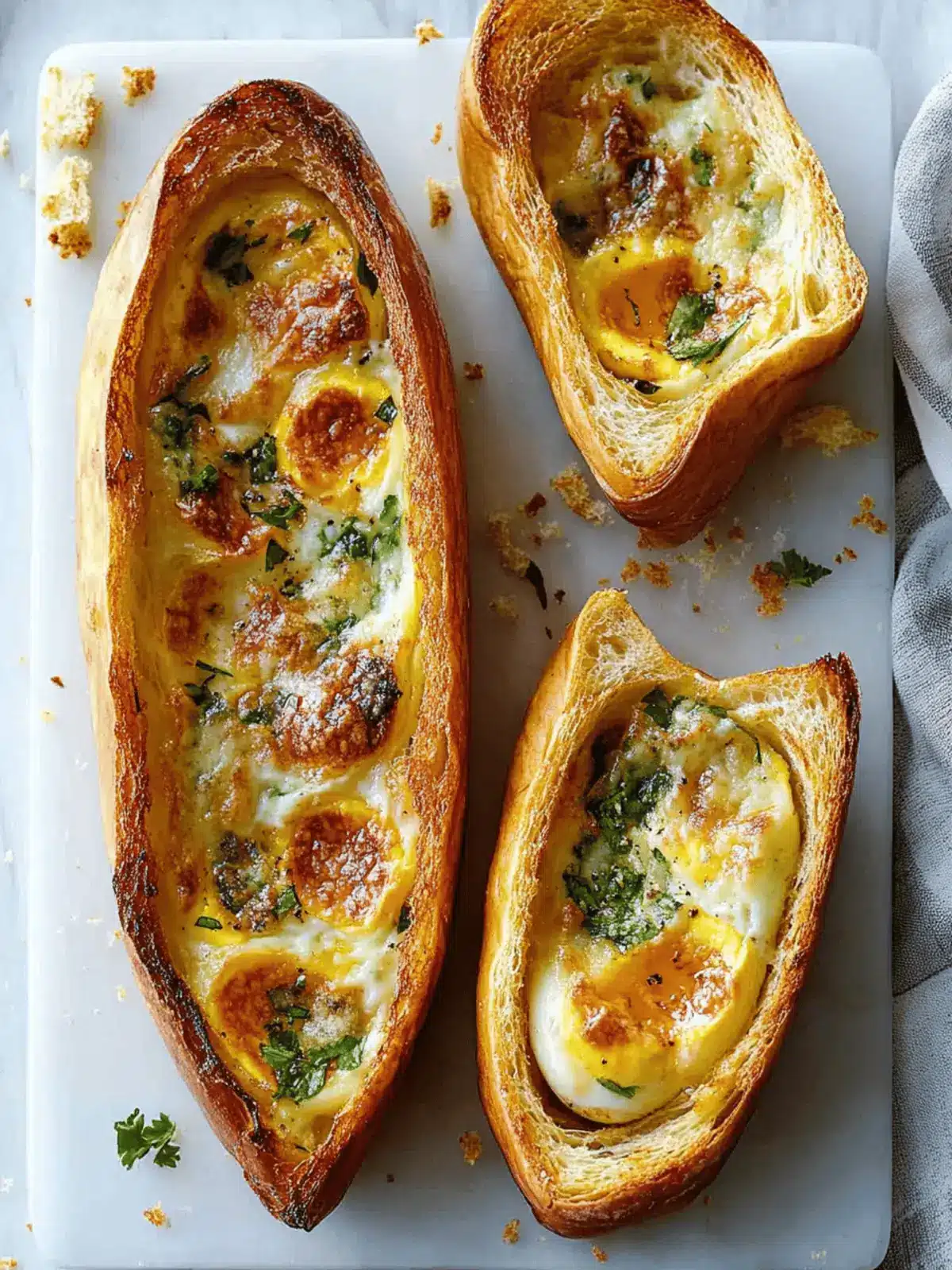 Baked Egg Boats