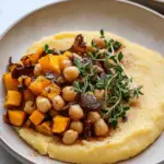 Creamy Polenta with Butternut Squash and Chickpeas