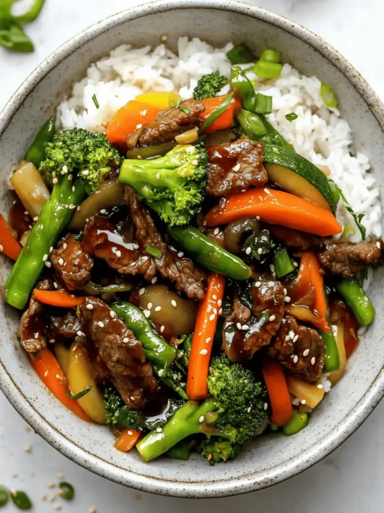 Heavy-on-the-Veggies Beef and Vegetable Stir Fry