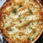 Fish pie with cheesy rosti topping