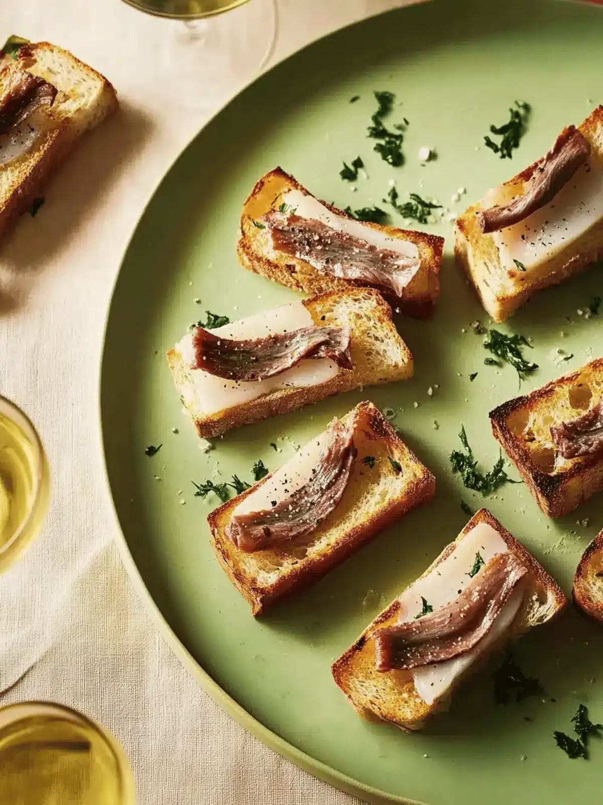 Neil Perry’s anchovies and roast garlic on toast