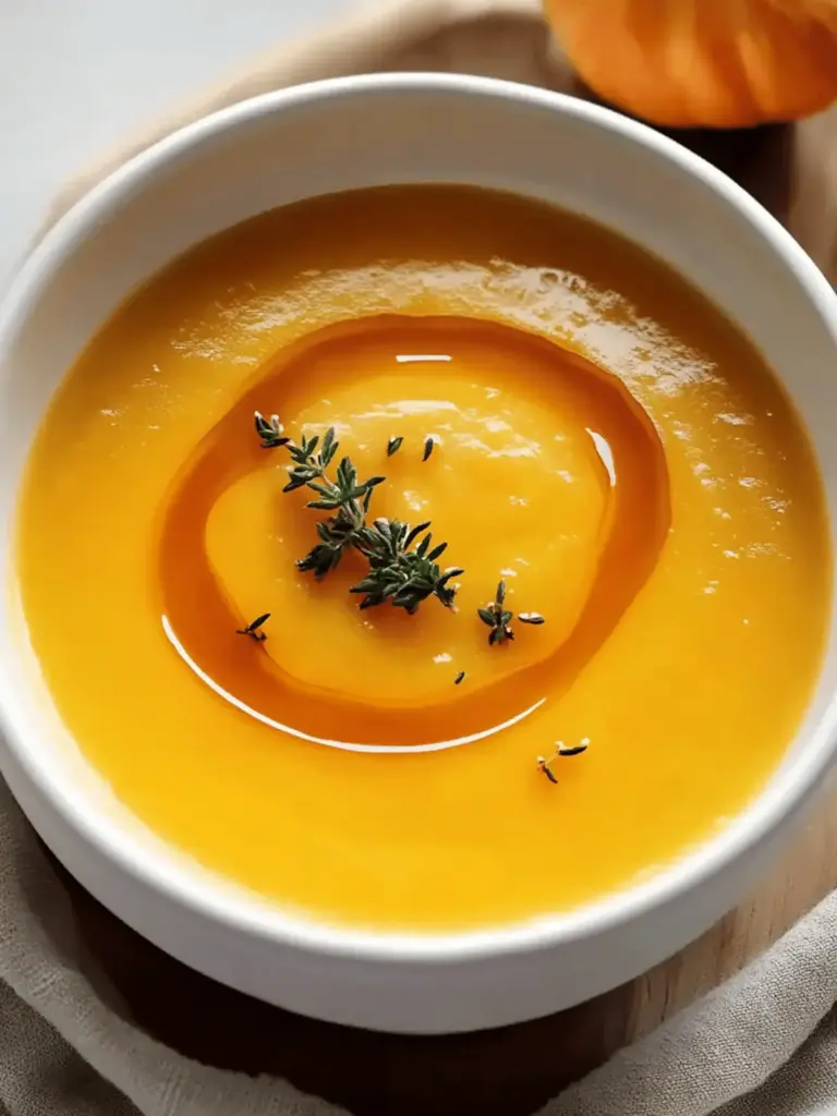 Creamy Honey Roasted Acorn Squash Soup