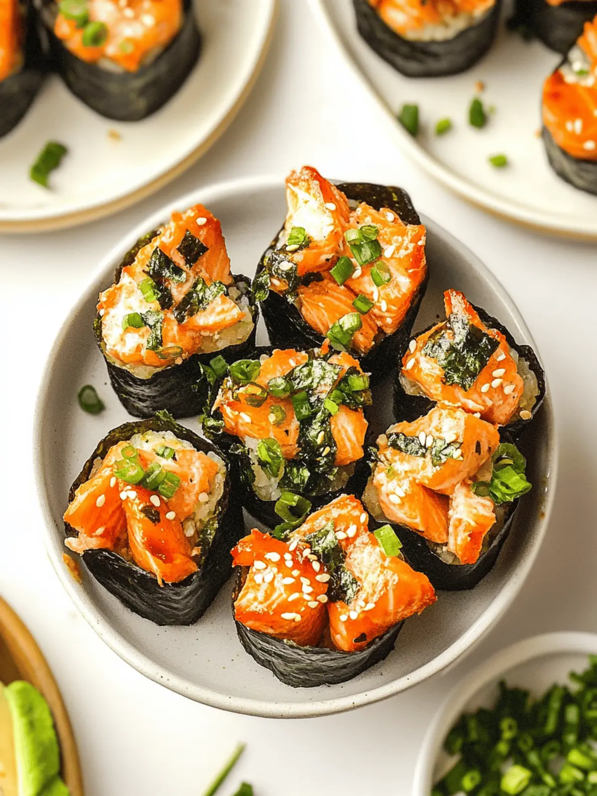 Easy Baked Salmon Sushi Cups (Viral Recipe)
