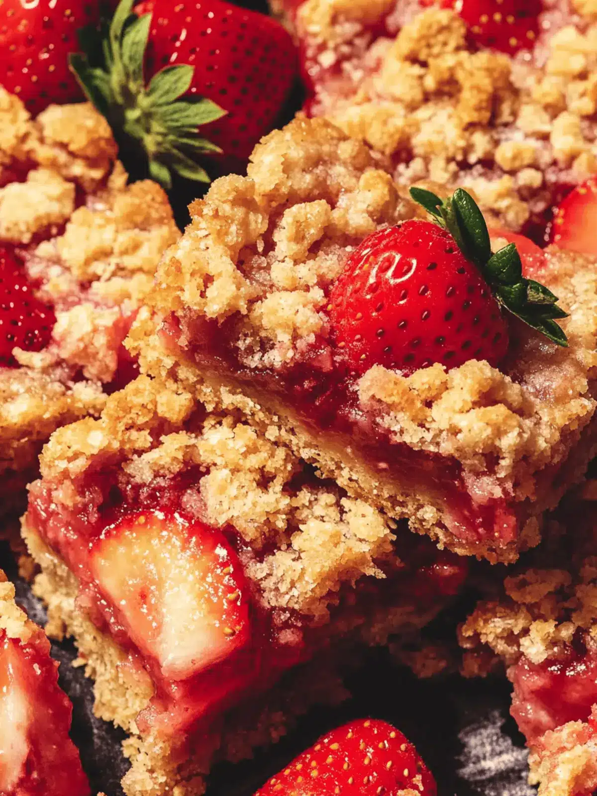 Strawberry Crumble Bars