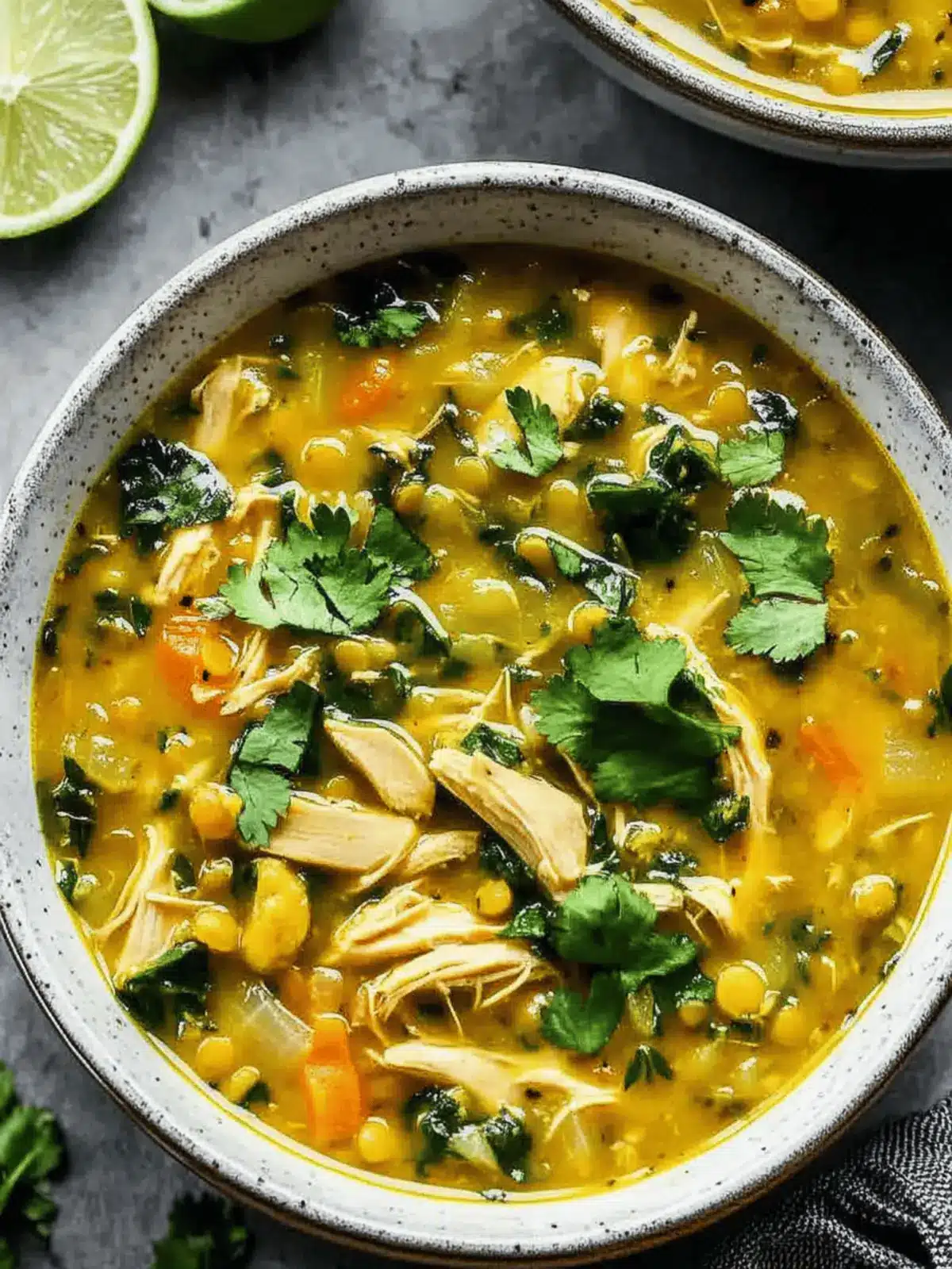 Quick Chicken and Lentil Soup