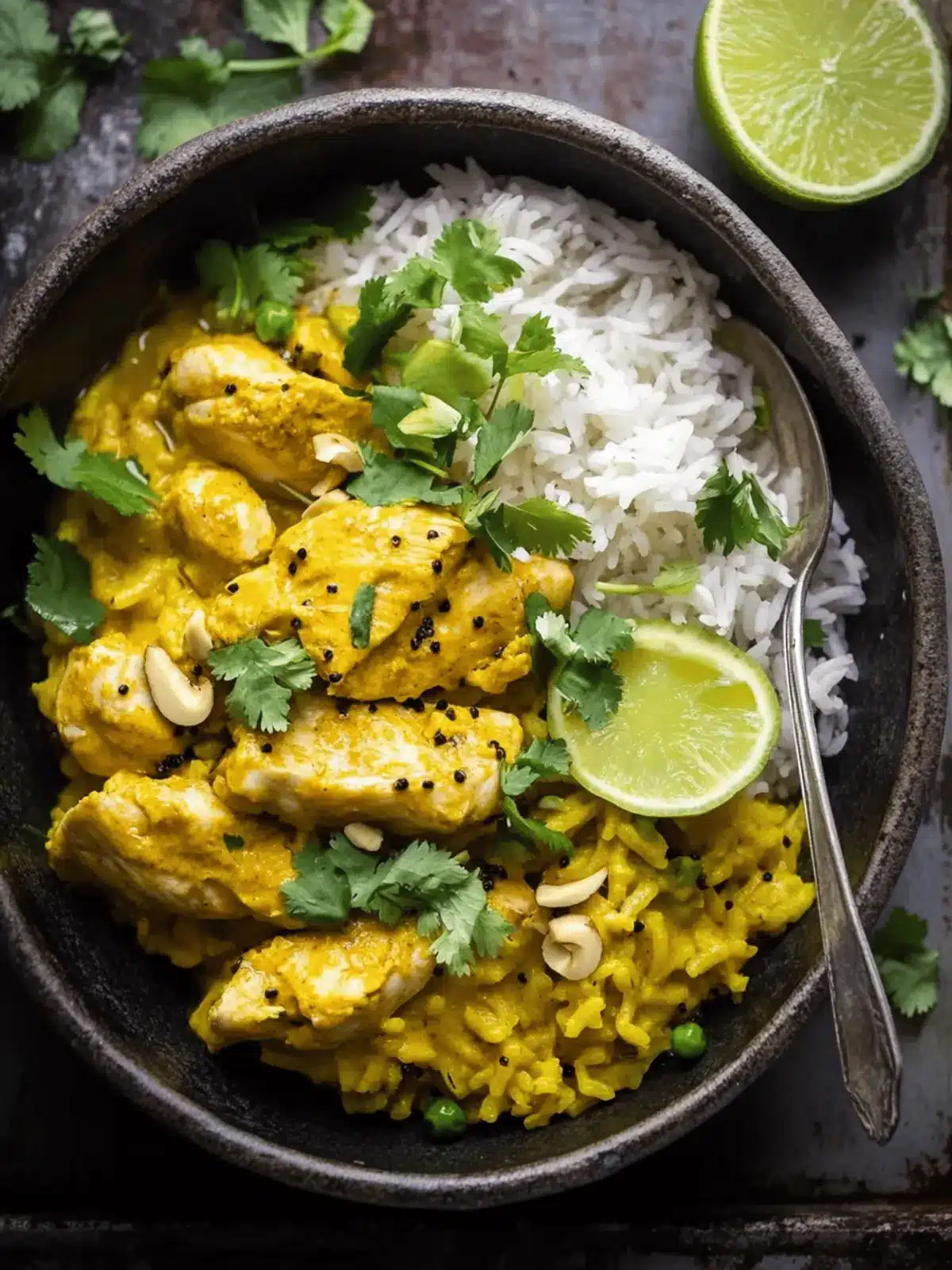 Turmeric Chicken With Black Pepper Rice