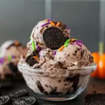 Halloween Chocolate Oreo Ice Cream
