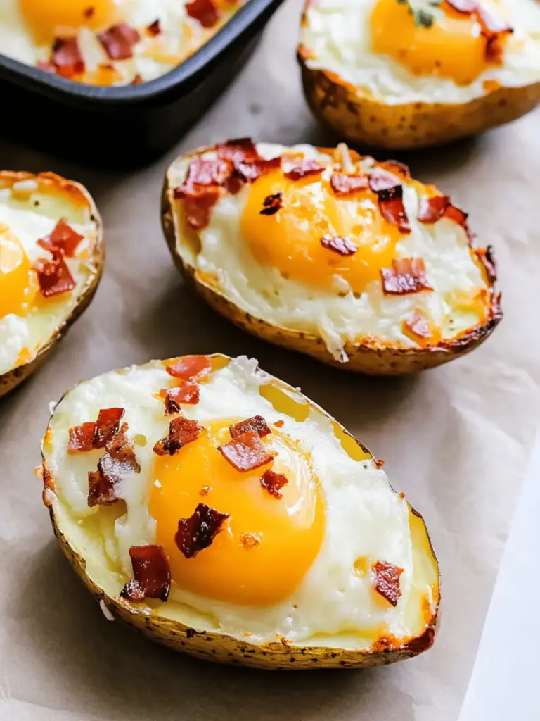 Twice Baked Loaded Breakfast Potatoes