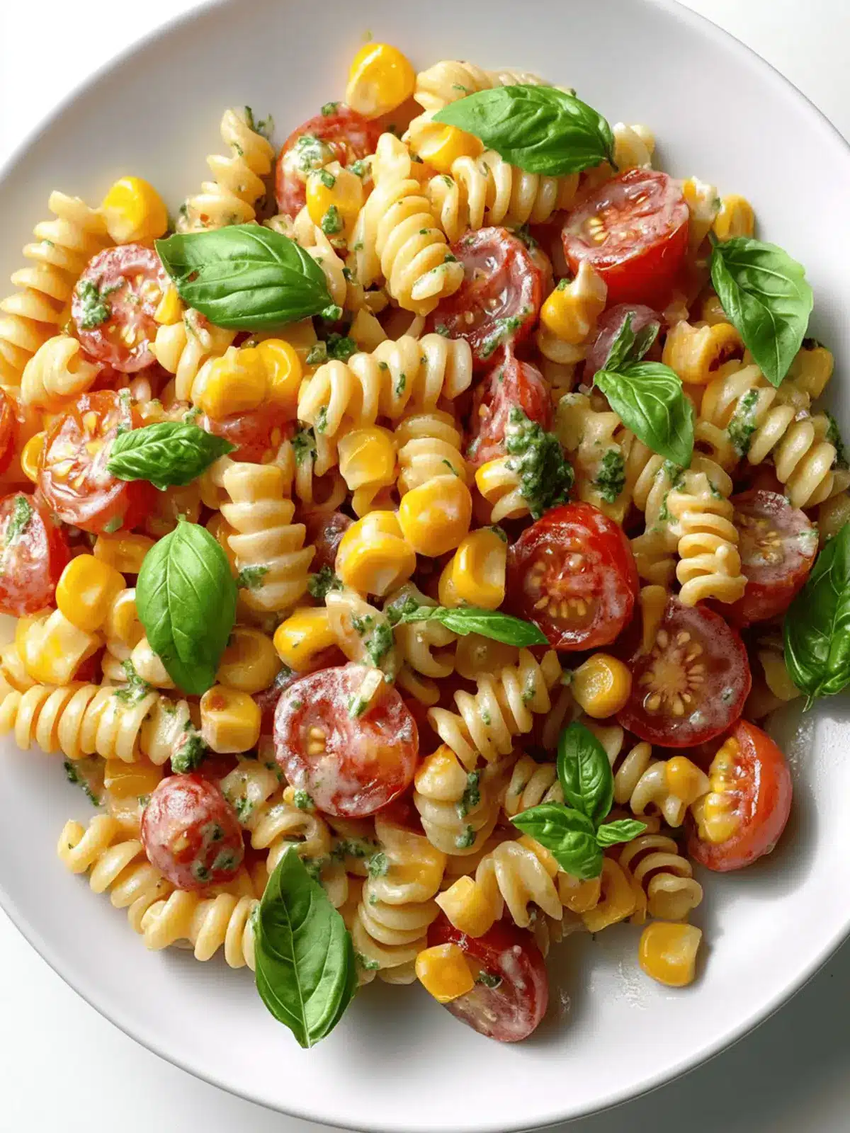 Roasted Corn and Tomato Pasta Salad