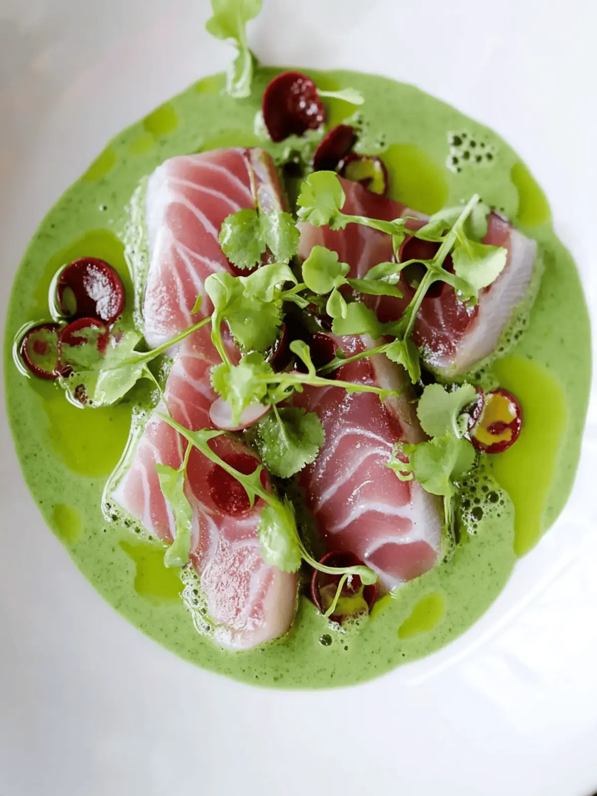 Green Curry Kingfish Crudo