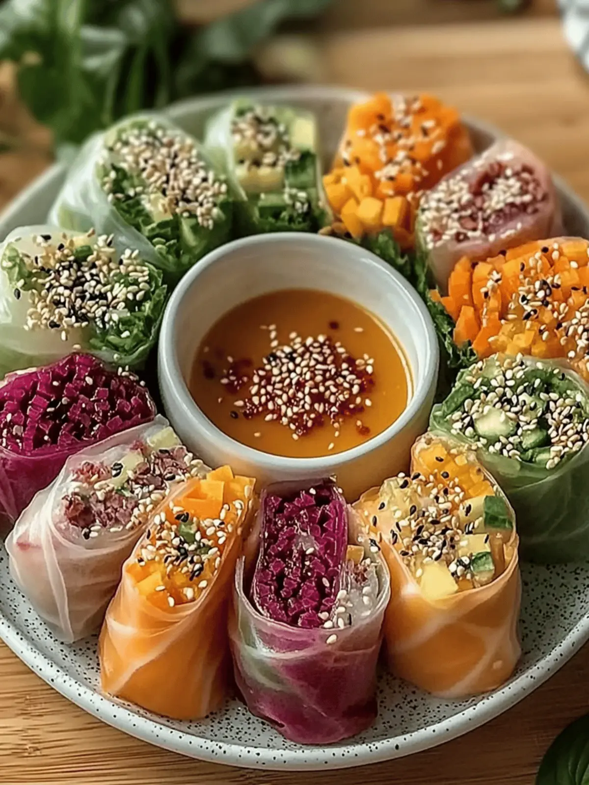 Vibrant Rainbow Summer Rolls: Fresh, Customizable Delight 2 Vibrant Rainbow Summer Rolls
