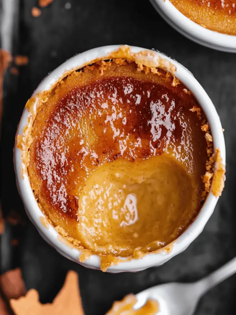 Vegan Pumpkin Creme Brulee