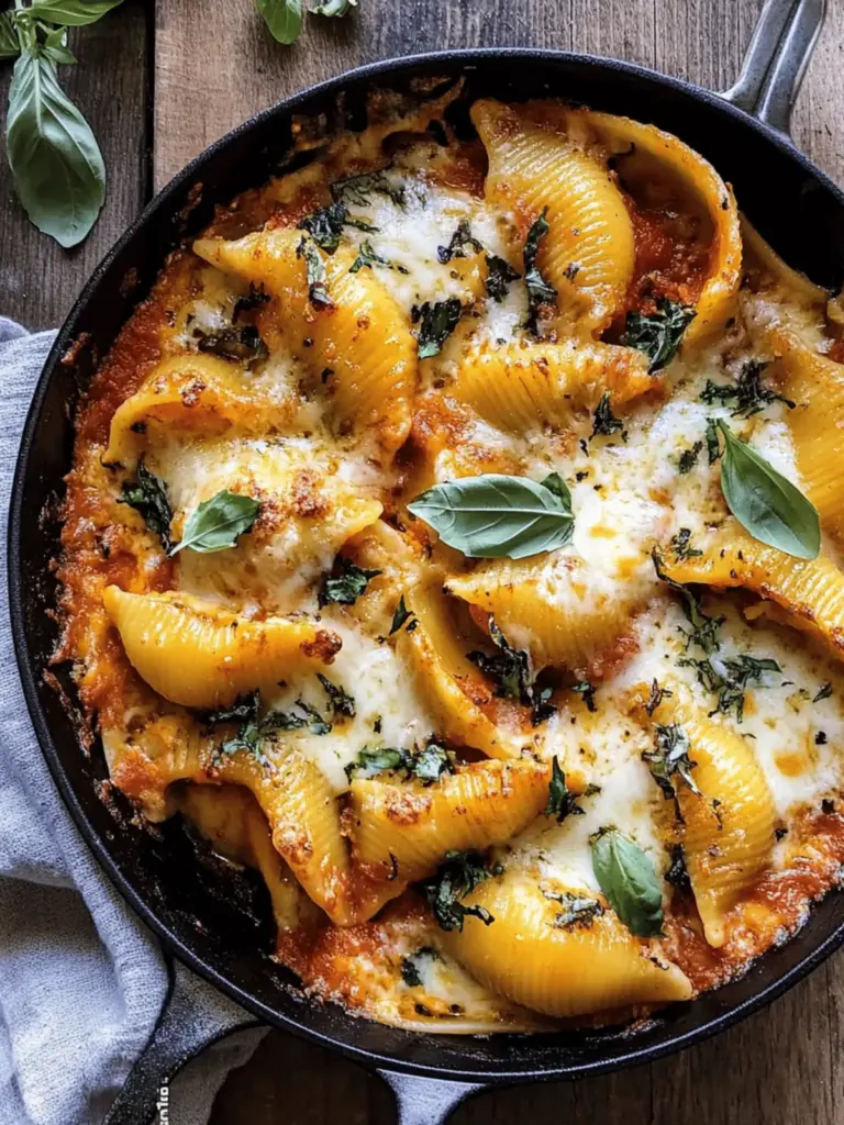Butternut Squash and Cheese Stuffed Pasta Shells.