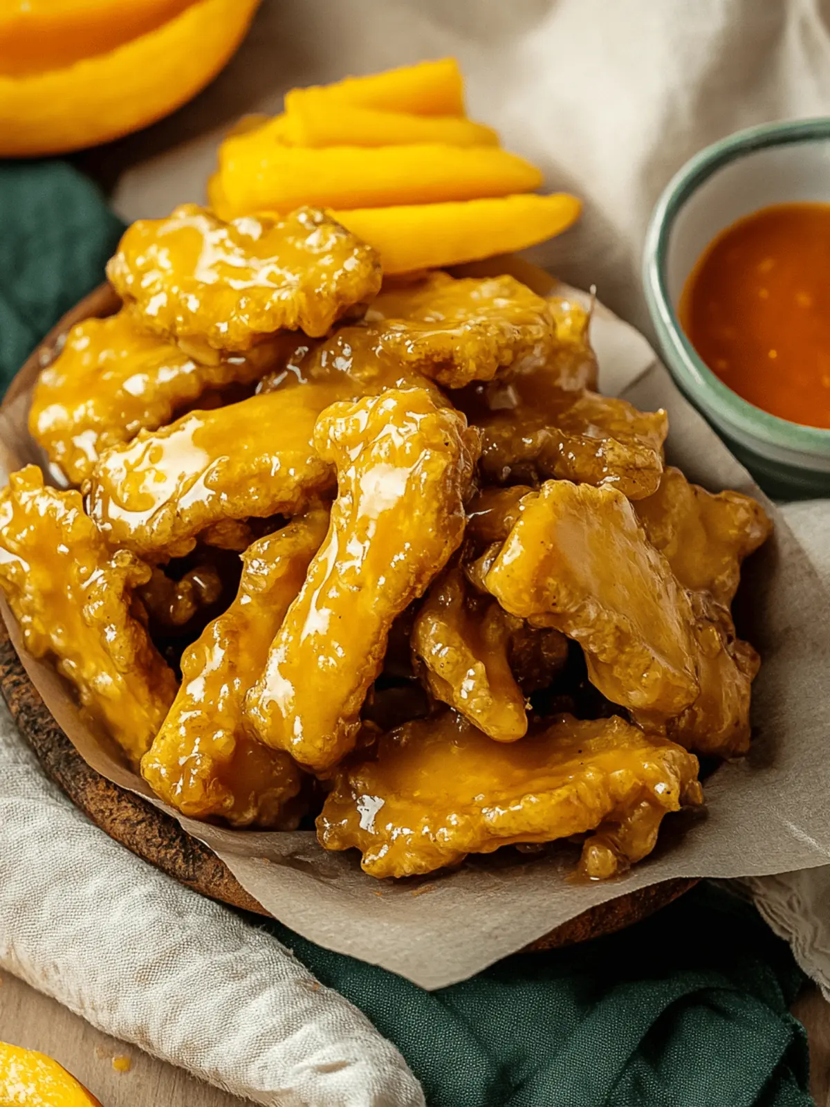 Mango Habanero Mushrooms