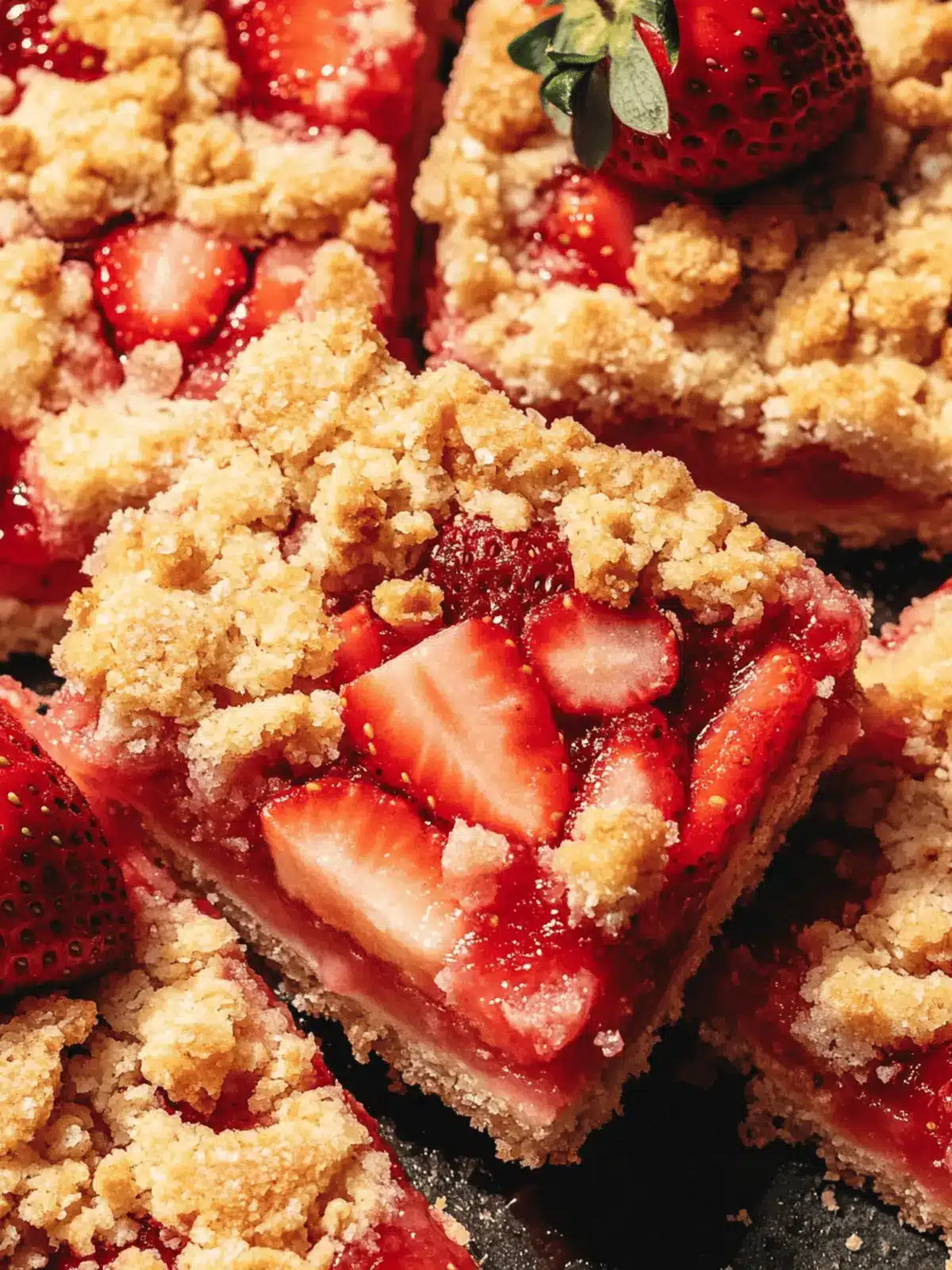 Strawberry Crumble Bars