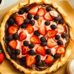 Vegan Strawberry Chocolate Pizza