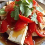 Cold Silken Tofu with Marinated Tomatoes