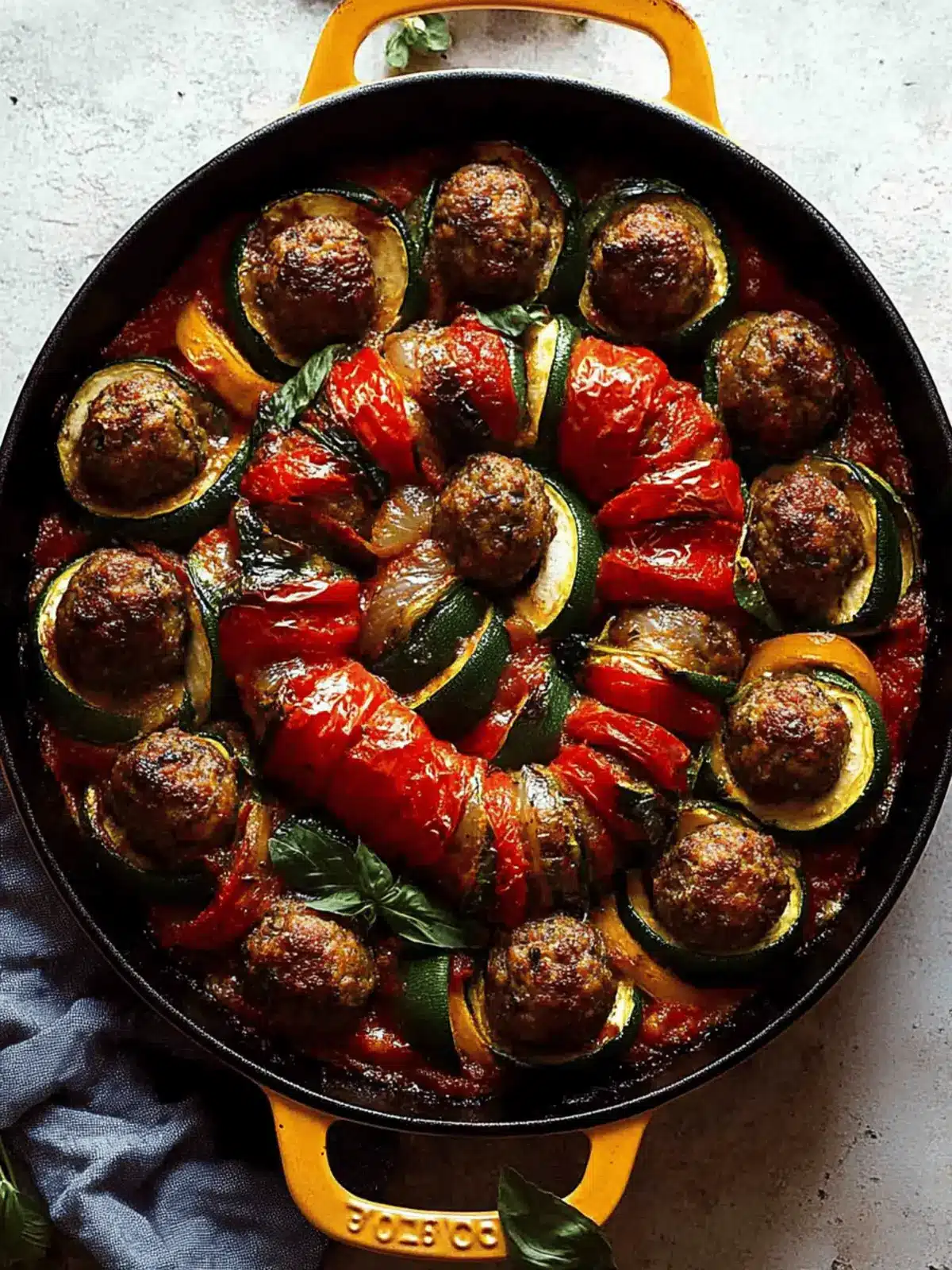 Moroccan Spiral Meatball Zucchini Bake You'll Love in Minutes 3 Moroccan Spiral Meatball Zucchini Bake