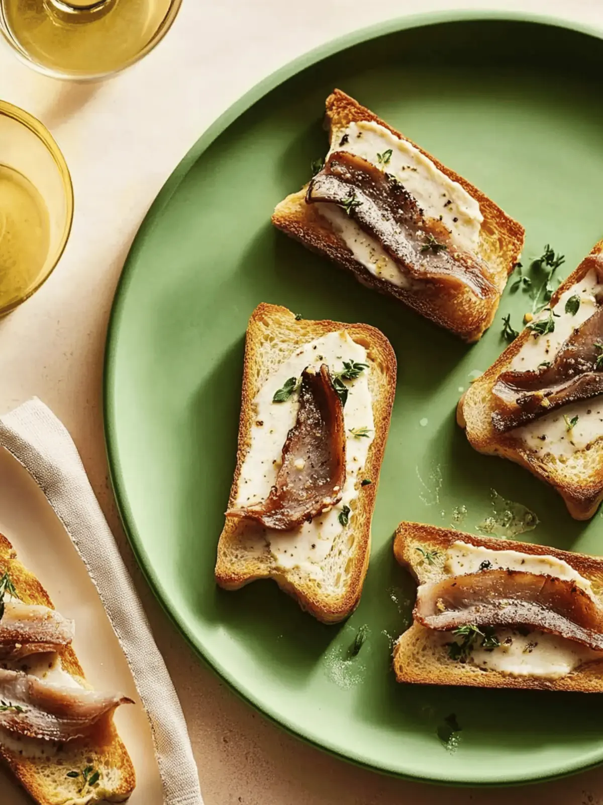 Neil Perry’s anchovies and roast garlic on toast
