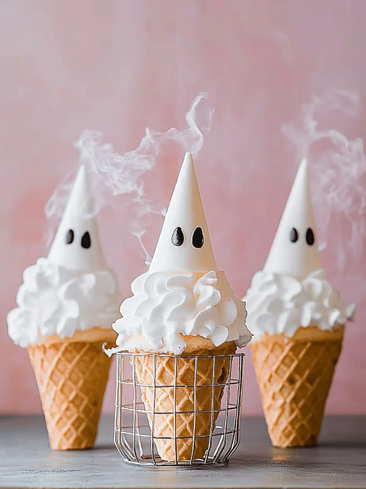 Ghost Hi-Hat Conecakes: Spooky Treats to Wow Your Halloween Party 2 Ghost Hi-Hat Conecakes